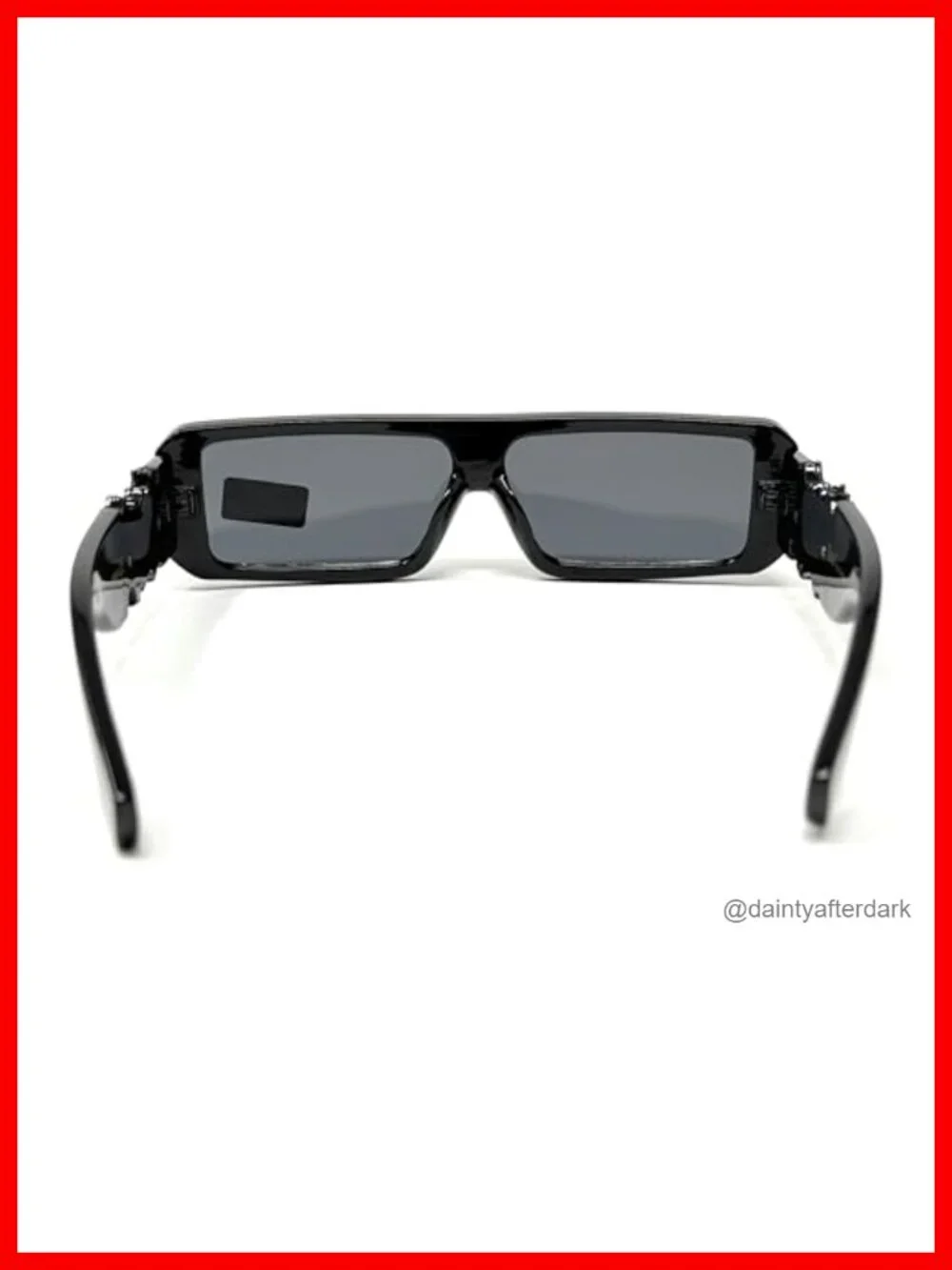 Graffiti Logo Sunglasses, UV Protection, Square Wrap Around